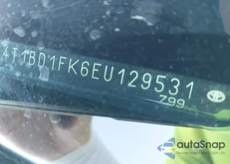 2014 Toyota Camry Hybrid Xle from USA, damaged, VIN 4T1BD1FK6EU129531